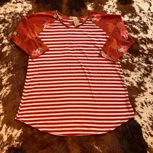 Bull/Stripe Boutique Top